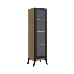 Vitrina 1 puerta Amber cafe - negro