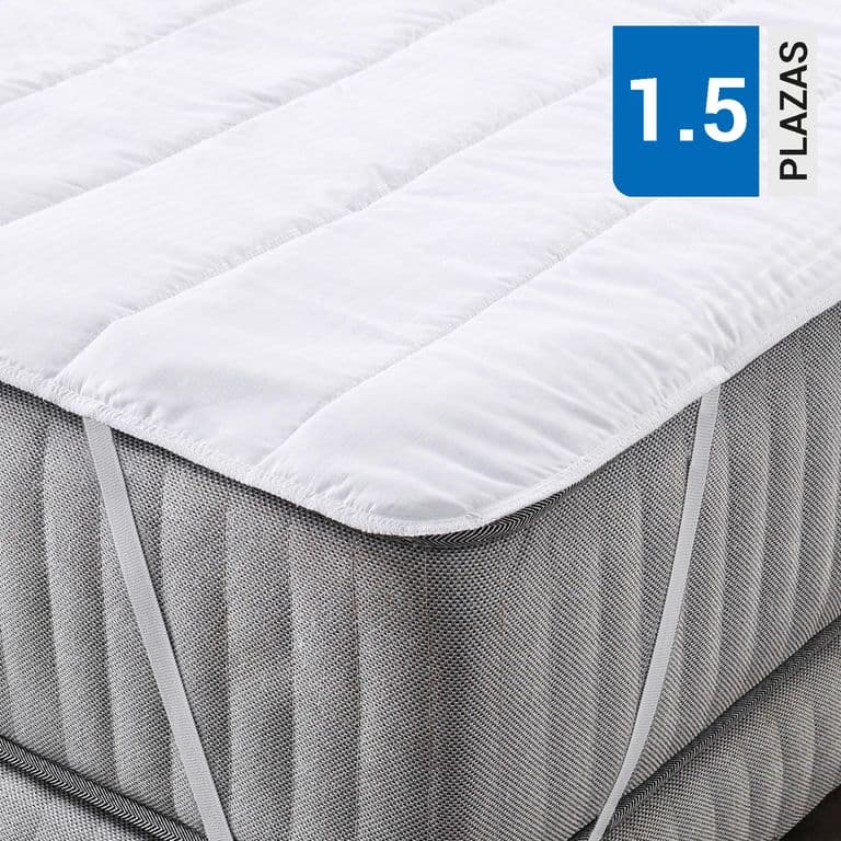 Cubrecolchon 1.5 plazas Blanco