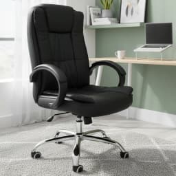 Silla Escritorio Executive Negro 124x50x52 cm