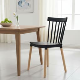 Pack 4 Sillas Style Negro 83x43x42 cm