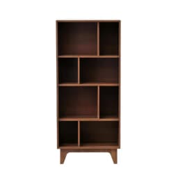 Librero Domino Maxi Melamina 3 Nivel(es) 29.5x135.5x30 cm Nogal