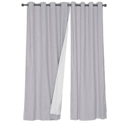 Set Cortinas Blackout 140x225 cm Gris Grisclaro