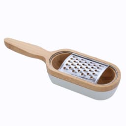 Rallador de queso bambu con recolector