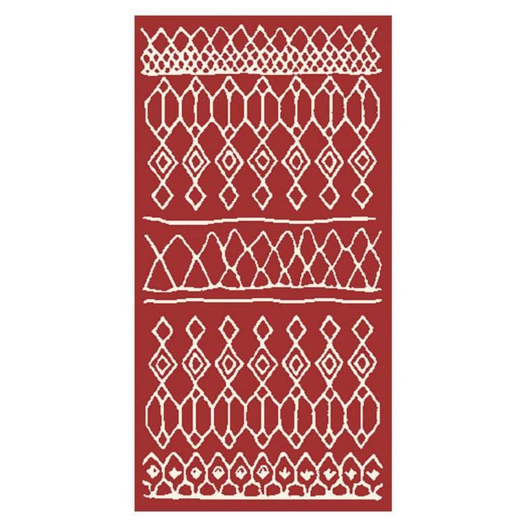 Alfombra 160x230 cm Poliester Rojo