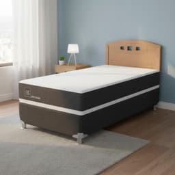 Box Spring 1 plaza Box Spring New Ortopedic B5 Negro