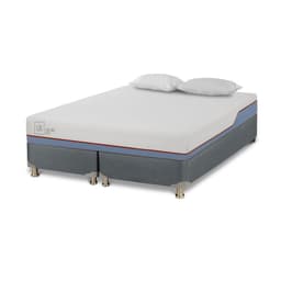 Cama Americana Excellence Plus 2 Plazas Base Dividida + Almohada