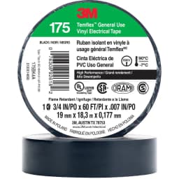 Cinta Aisladora Electrica Alto Desempeno 19 mm x 18 m Negra