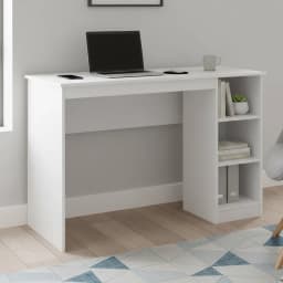 Escritorio 2 repisas 123x53x80 cm blanco