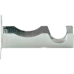 Set De Soportes Para Barra De Cortina 16 Mm 2 Unidades Plateado