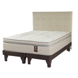 Cama Europea Maximo Cobre 2Plazas 150X200Cm Bd+Respaldo Design Crudo