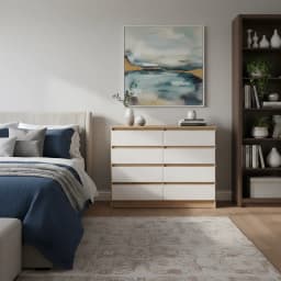 Comoda 8 Cajon(es) Austria 100x85x45 cm Olmo Blanco
