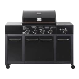 Parrilla a Gas Buffalo Black 4 Quemadores + Quemador Lateral + Funda
