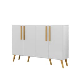 Buffet retro Viena 4 puertas blanco