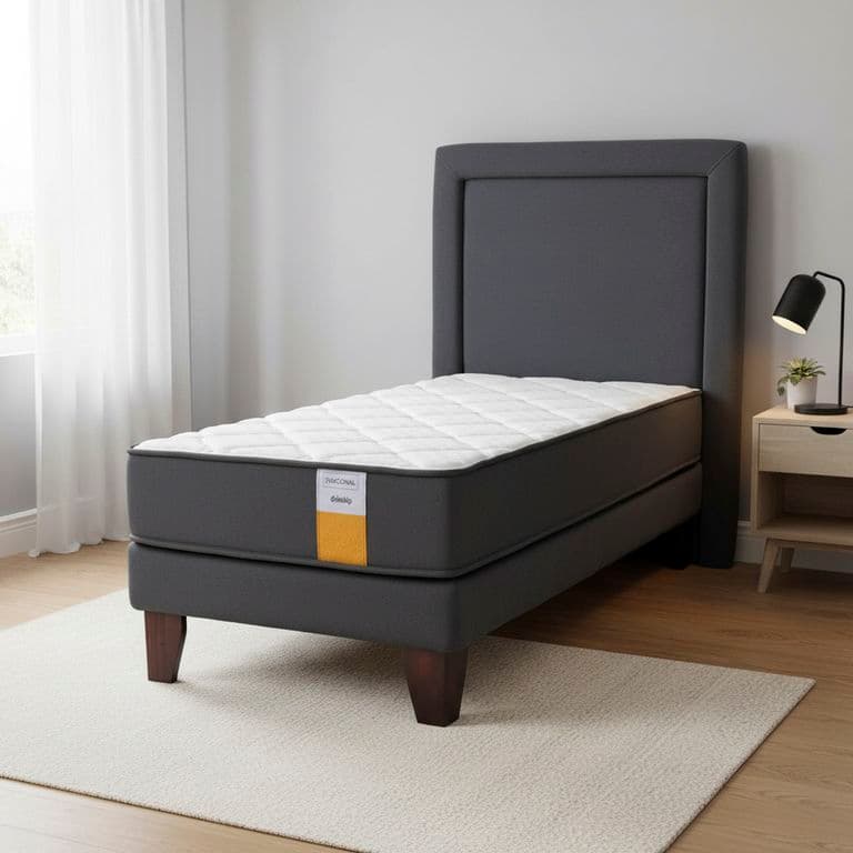 Cama Europea Funcional 1.5 Pl + Respaldo