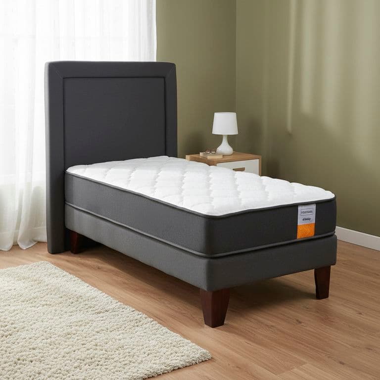 Cama Europea Funcional 1 Pl + Respaldo