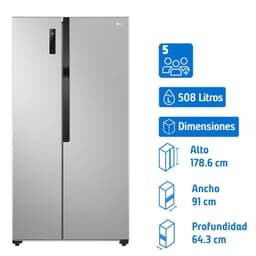 Refrigerador Side by Side No Frost 509 Litros Inox GS51MPP