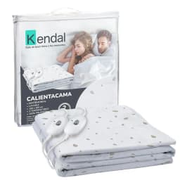 Calientacamas Electrica Poliester 2 plazas 100 W Blanco con diseno