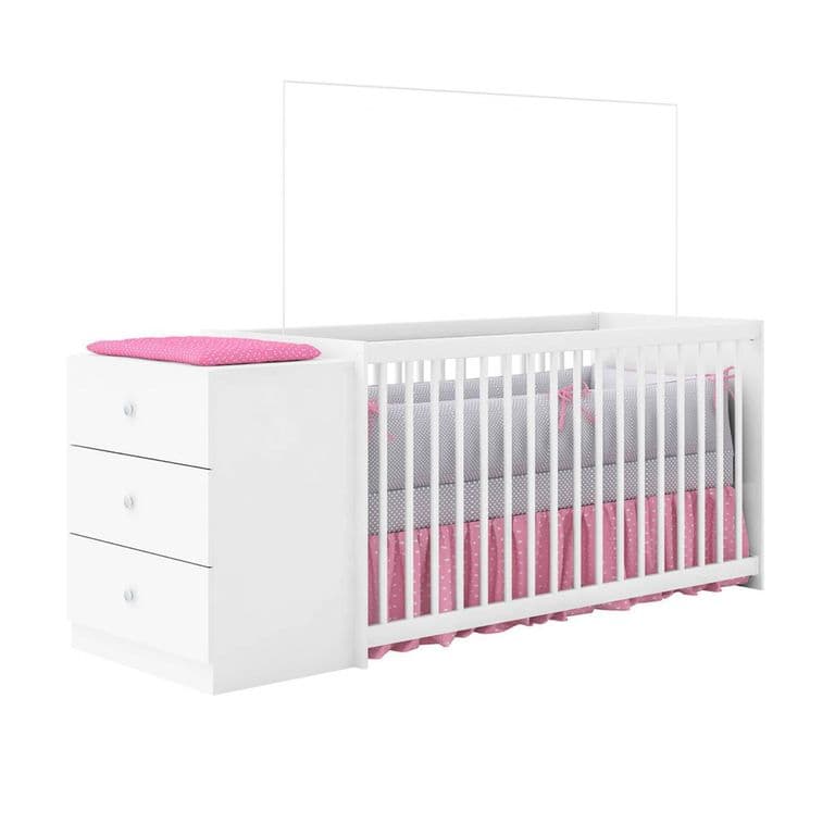 Cuna con comoda Gutti blanca Kidscool