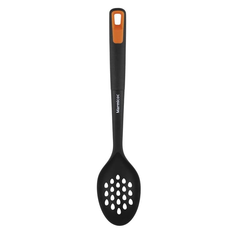 Cuchara Perforada Spring Utensilio Cocina Negro