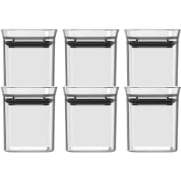 Set de 6 Especieros Hermeticos Block 150 ml Transparentes