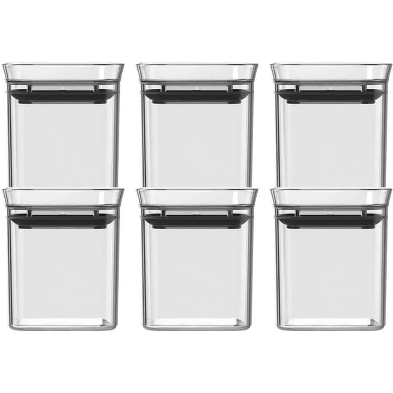 Set de 6 Especieros Hermeticos Block 150 ml Transparentes