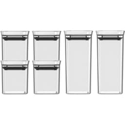 Set de 6 Especieros Hermeticos Block Transparente 150/340 ml