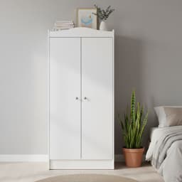 Closet Kids 2 Puerta(s) 2 Repisa(s) 79x175x47 cm Blanco