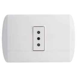 Tomacorriente Simple 10 A Blanco