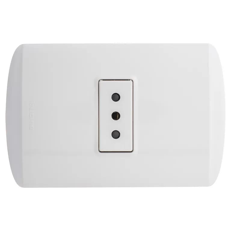 Tomacorriente Simple 10 A Blanco