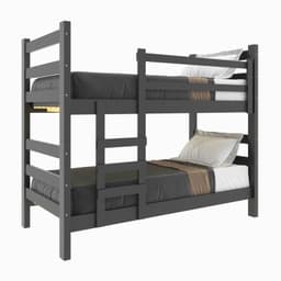 Camarote Essenciale negro con escalera