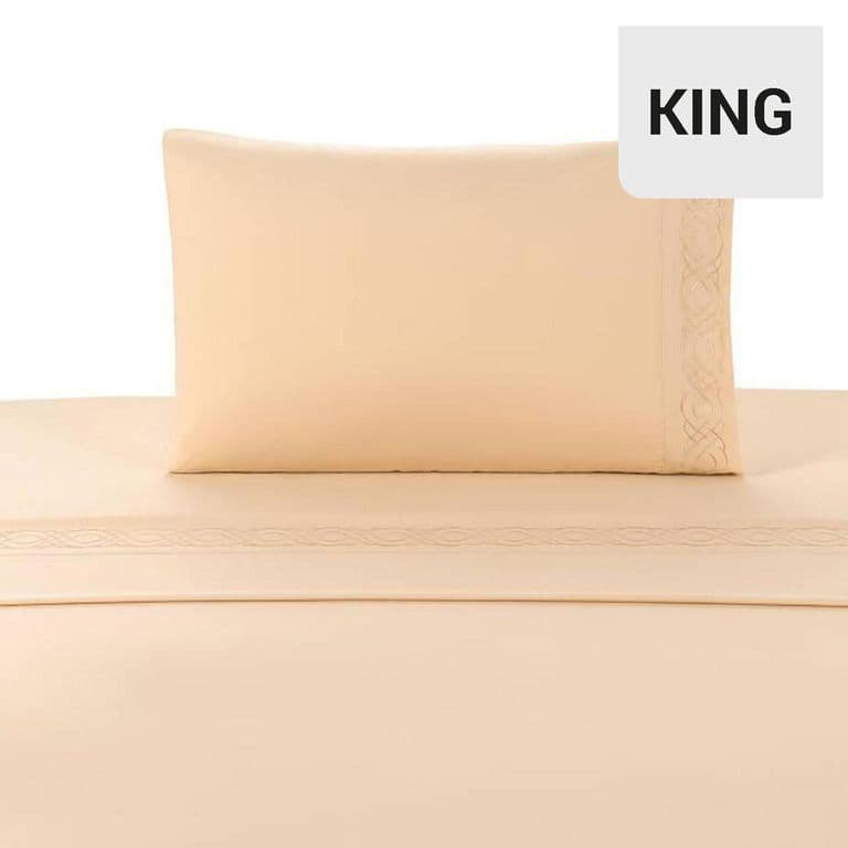 Sabana Bordada Blonde KING