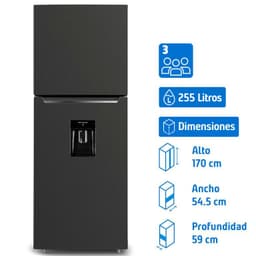 Refrigerador Top Freezer No Frost 248 Litros Negro LRT-265NFNW