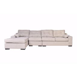Sofa Seccional 4 cuerpos MUSEMILU72 155x95x300 cm Beige
