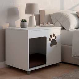 Velador Pet con Cojin para Perro 53x54x36 cm Blanco