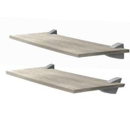 Set de Repisas Concept MDP 2 Nivel(es) 60x1.5x20 cm Gris