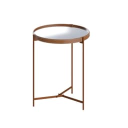 Mesa Lateral Aqua Cooper Cafe Cobrizo 46x46x65.5 cm