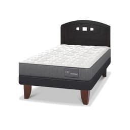 Cama Europea Anatomic 1.5P Respaldo Gales Negro