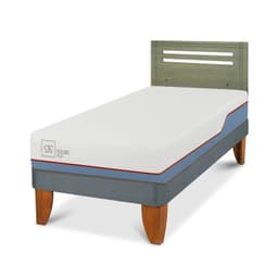 Cama Europea Excellence Plus 1.5P Respaldo Munich Olivo