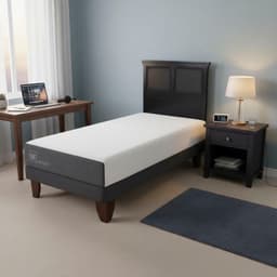 Cama Europea Smart 1P Respaldo Torino Negro