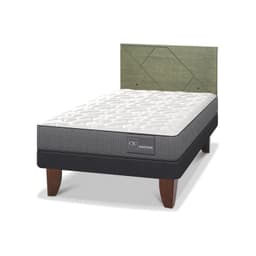 Cama Europea Anatomic 1.5P Respaldo Villarrica Olivo