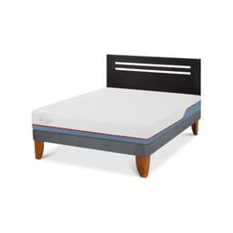 Cama Europea Excellence Plus 2P Bn Respaldo Munich Negro