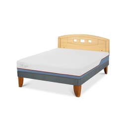 Cama Europea Excellence Plus 2P Bn Respaldo Gales Mostaza