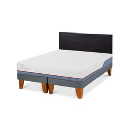 Cama Europea Excellence Plus 2P Bd Respaldo Villarrica Negro