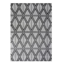 Alfombra 160x230 cm PVC Negro