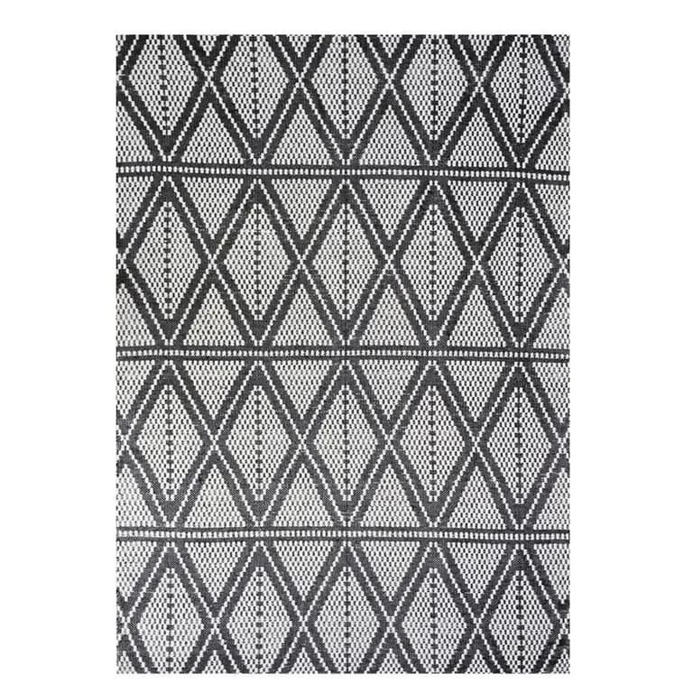 Alfombra 160x230 cm PVC Negro