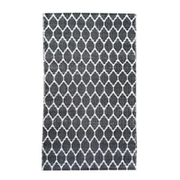Alfombra 160x230 cm PVC Negro