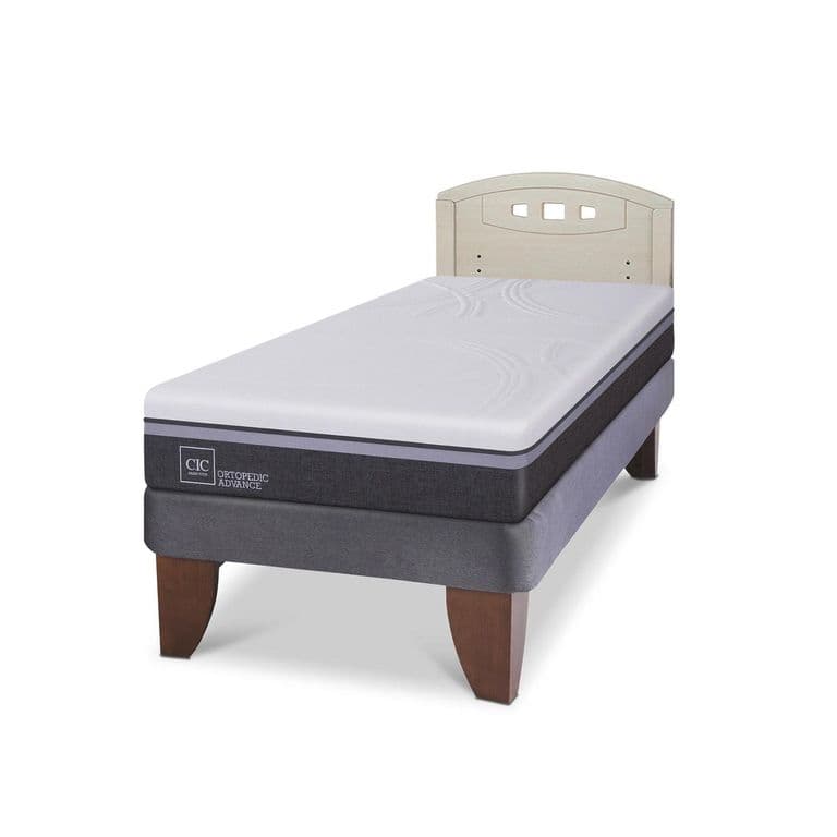 Cama Europea Ortopedic Advance 1.5P Respaldo Gales Alpino