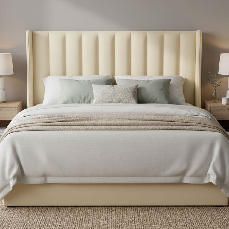 Respaldo Super king Panaro Beige