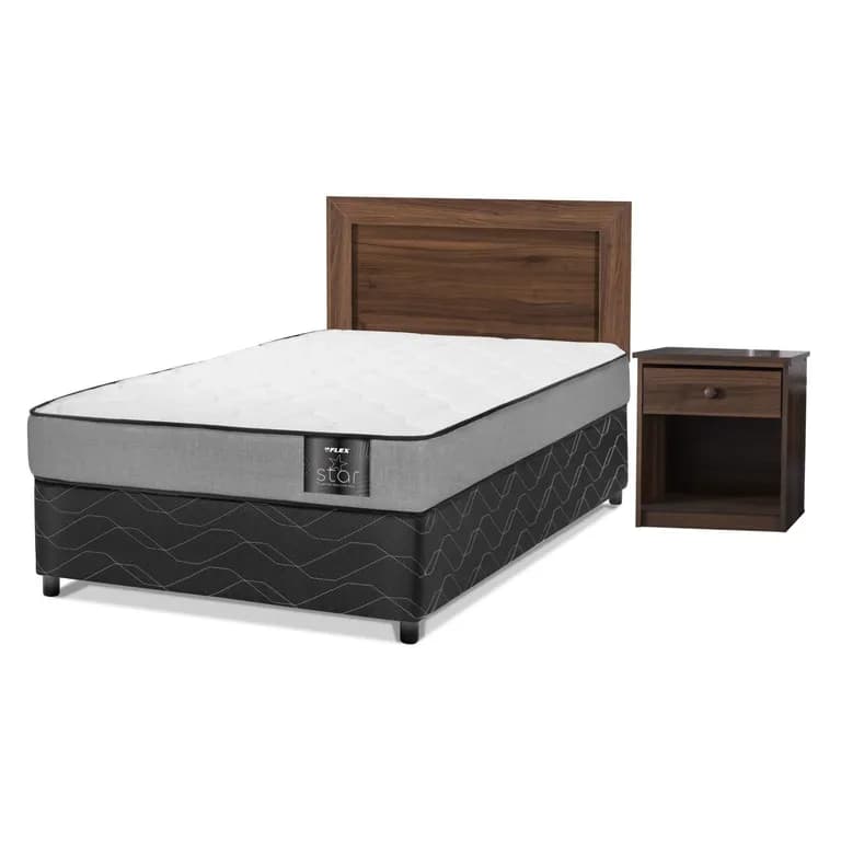 Cama Americana Star 1.5 Plaza/Set Asturias