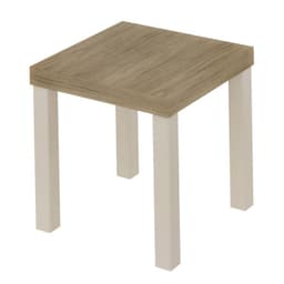 Mesa lateral UP Roble/beige 45x45x45 cm